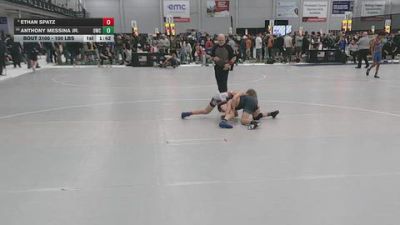 100 lbs Champ. Rd Of 16 - Anthony Messina Jr., Outsiders Wrestling Club vs Ethan Spatz
