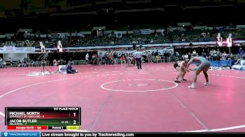 157 lbs Finals (2 Team) - Michael North, University Of Maryland vs Jacob Butler, Oklahoma