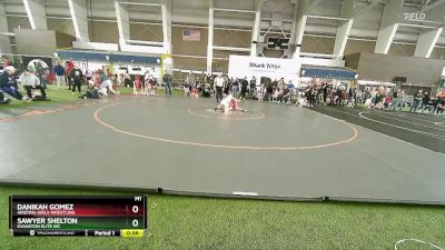 62 lbs Round 3 - Sawyer Shelton, Evanston Elite WC vs Danikah Gomez, Arizona Girls Wrestling