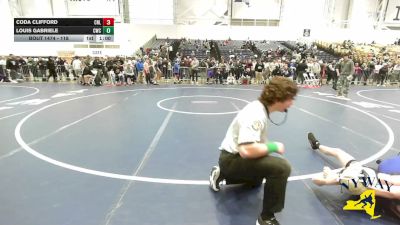 118 lbs Champ. Round 3 - Coda Clifford, Club Not Listed vs Louis Gabriele, Continuum Wrestling Club