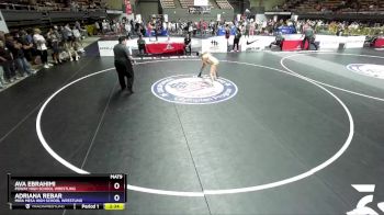 125 lbs Champ. Round 1 - Ava Ebrahimi, Poway High School Wrestling vs Adriana Rebar, Mira Mesa High School Wrestling