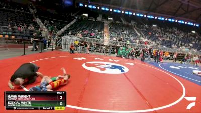 70 lbs Semifinal - Gavin Wright, Natrona Colts Wrestling vs Ezekial White, Lander USA Wrestling