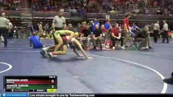 3 lbs Quarterfinal - Hunter Garvin, Iowa City, West vs Brennan Amos, Newton