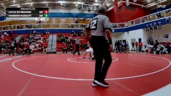 285 lbs 1st Place Match - Kameron Hazelett, Lowell vs Lucas Szymborski, Crown Point