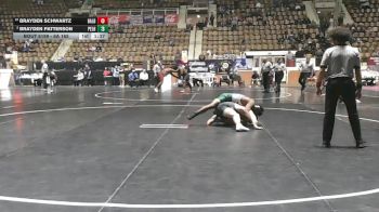 6A 165 lbs Quarterfinal - Brayden Schwartz, Baldwin County vs Brayden Patterson, Pelham