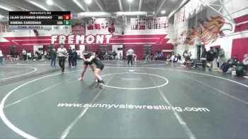 140 lbs Cons. Round 3 - Ximena Cardenas, Los Banos vs Lilah Olivares-serrano, Hollister High School