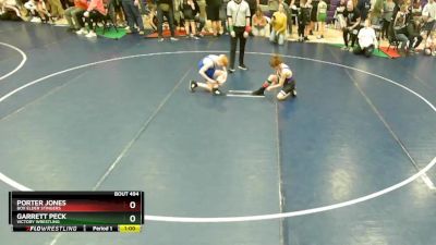 80 lbs Cons. Round 2 - Garrett Peck, Victory Wrestling vs Porter Jones, Box Elder Stingers