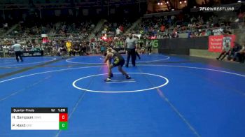 106 lbs Quarterfinal - Halle Sampson, Coweta vs Peyton Hand, Standfast