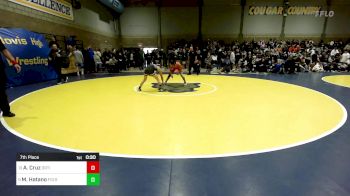 109 lbs 7th Place - Arcadius Cruz, Orting (WA) vs Mas Hatano, Folsom