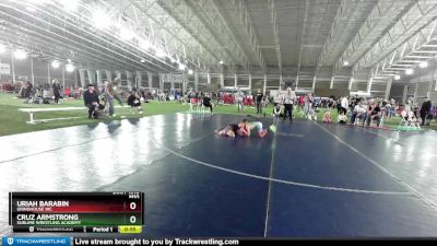 78 lbs Cons. Round 5 - Cruz Armstrong, Sublime Wrestling Academy vs Uriah Barabin, Grindhouse WC