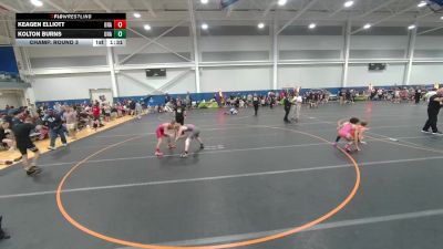 126 lbs Champ. Round 3 - Keagen Elliott, Unattached vs Kolton Burns, Unattached