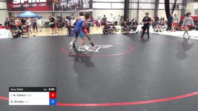 74 kg Consi Of 32 #1 - Allen Catour, Dubuque Wrestling Club vs Dylan Straley, SOU Wreslting