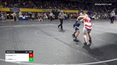 125 lbs Semifinal - Alexis Syrko, Ringold vs Arianna Miller, Central