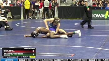 3A-113 lbs Champ. Round 1 - Cale Nash, Clear Creek-Amana vs Shandrel Thompson, Johnston