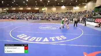 220 lbs Quarterfinal - Collin Schwartzkopf, Nebraska Elite vs Colby Gazeley, Sweet Home Mat Club