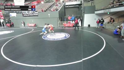 150 lbs Champ. Rd Of 32 - George Delgado, Jesse Bethel High School Wrestling vs Isaiah Ebersbach, Titan Mercury Wrestling Club (TMWC)