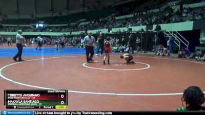 80 lbs Quarterfinal - Toretto Anguiano, Tabb Wrestling Club vs Makayla Santiago, Guerrilla Wrestling (GWA)