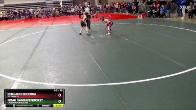 75 lbs Cons. Round 2 - Emiliano Becerra, St. Francis vs Noah VanRavenhorst, Caledonia/Houston