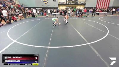 97 lbs Quarterfinal - Brodie Lawrence, MN vs Colton Schultz, IL