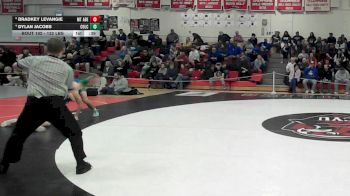 132 lbs Consi Of 4 - Bradkey Levangie, Mt. Abraham vs Dylan Jacobs, Colchester