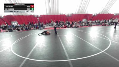 12U Boys - 98 lbs Cons. Round 3 - Levi Haag, Wisconsin vs Kai Jimenez, Team Nazar Training Center