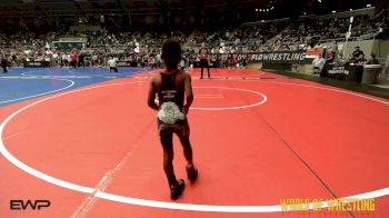 49 lbs Round Of 16 - Kross Kemble, Ponca City Wildcat Wrestling vs Eli Franklin, Mighty Warriors Wrestling Academy