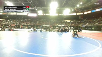 5A 150 lbs Quarterfinal - Nicolas Chavez, Burley vs Brian Moreno, Blackfoot