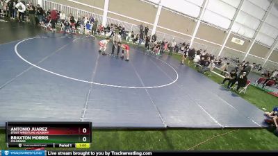 74 lbs Cons. Round 4 - Braxton Morris, Colorado vs Antonio Juarez, Stout Wrestling Academy