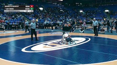 100 lbs Quarterfinal - Lily Enos, Batavia vs Madelyn Murphy, Roxana
