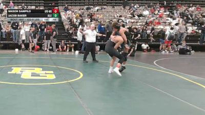 122-H lbs Consi Of 32 #1 - Mason Sampilo, GPS Wrestling Club vs Jacob Baker, Allentown