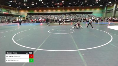 126 lbs Quarterfinal - Mia Pedersen, Redmond vs Karianne Baldwin, Glacier Peak