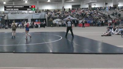 Girls 152 lbs 1st Place Match - Sawyer Ward, Science Hill High School Girls vs Audrey Levendusky, Montgomery Central High School Girls