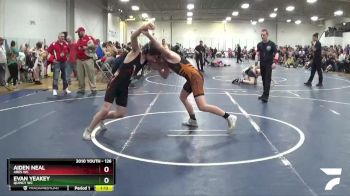 126 lbs Cons. Round 1 - Evan Yeakey, Quincy WC vs Aiden Neal, Ares WC