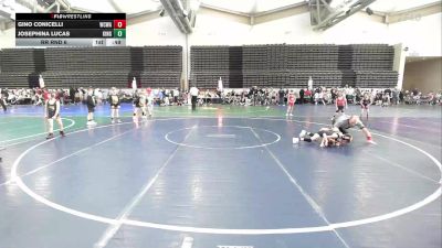 44 lbs Rr Rnd 6 - Josephina Lucas, Kingsway K-3 vs Gino Conicelli, Wrecking Crew Wrestling Academy