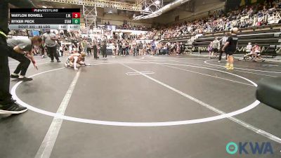85 lbs Round Of 16 - Waylon Rowell, Elgin Wrestling vs Ryker Peck, Standfast