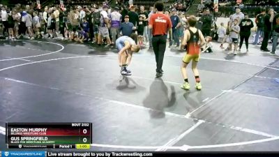 82 lbs Cons. Round 2 - Gus Springfield, Black Fox Wrestling Academy vs Easton Murphy, Billings Wrestling Club