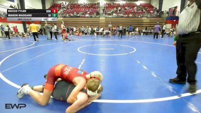 86 lbs 3rd Place - Rocco Tyler, Berryhill High School vs Mason Maggard, Owasso High School