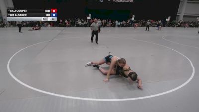 130 lbs Cons. Sub-rd Of 16 - Lilli Cooper, Big Game Wrestling Club vs Kit Alsaker, Team Nazar Training Center