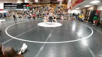 110 lbs Semifinal - Isabella Hetzel, Thermopolis vs Allison LeBlanc, Powell