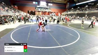 123 lbs Consolation - Noah Castner, Windy City WC vs Cooper Wichman, Force 10 Wr Ac