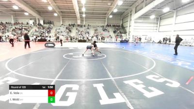 120 lbs Round Of 128 - Eziequel Vela, CA vs Iven Wold, WY