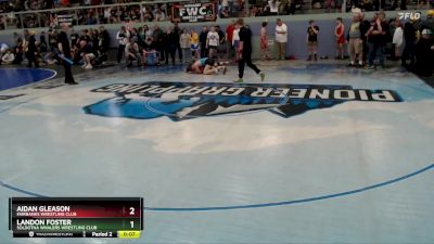 125 lbs Quarterfinal - Landon Foster, Soldotna Whalers Wrestling Club vs Aidan Gleason, Fairbanks Wrestling Club