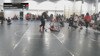 52 lbs Rr Rnd 4 - Thiago Diaz, Revival Black - BK8E vs George Gerasimov, Mat Warriors Red - BK8E
