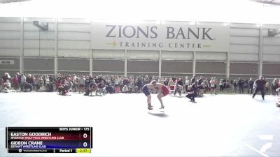 175 lbs Champ. Round 1 - Easton Goodrich, Riverton Wolf Pack Wrestling Club vs Gideon Crane, Defiant Wrestling Club