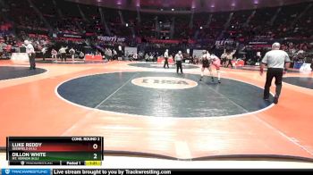 2A 120 lbs Cons. Round 2 - Luke Reddy, Deerfield (H.S.) vs Dillon White, Mt. Vernon (H.S.)