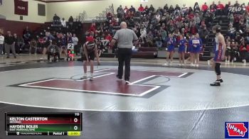 113 lbs Cons. Round 1 - Kelton Casterton, Decorah vs Hayden Boles, East Marshall/GMG