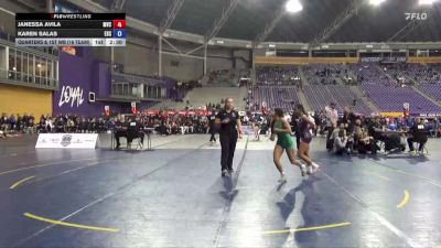 103 lbs Quarters & 1st Wb (16 Team) - Janessa Avila, Missouri Valley College vs Karen Salas, Evergreen State