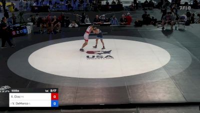 100 lbs Cons-semis - Xavier Diaz, PA vs Vincent DeMarco, IL