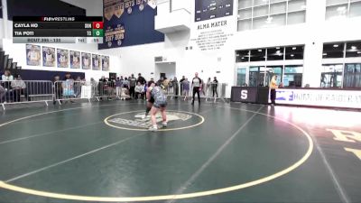 130 lbs Cons. Round 4 - Cayla Ho, Sonora vs Tia Poti, Temescal Canyon