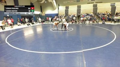 133 lbs 1st Place Match - Jaden Hinton, Baldwin Wallace vs Jonah Paulino, Roanoke College